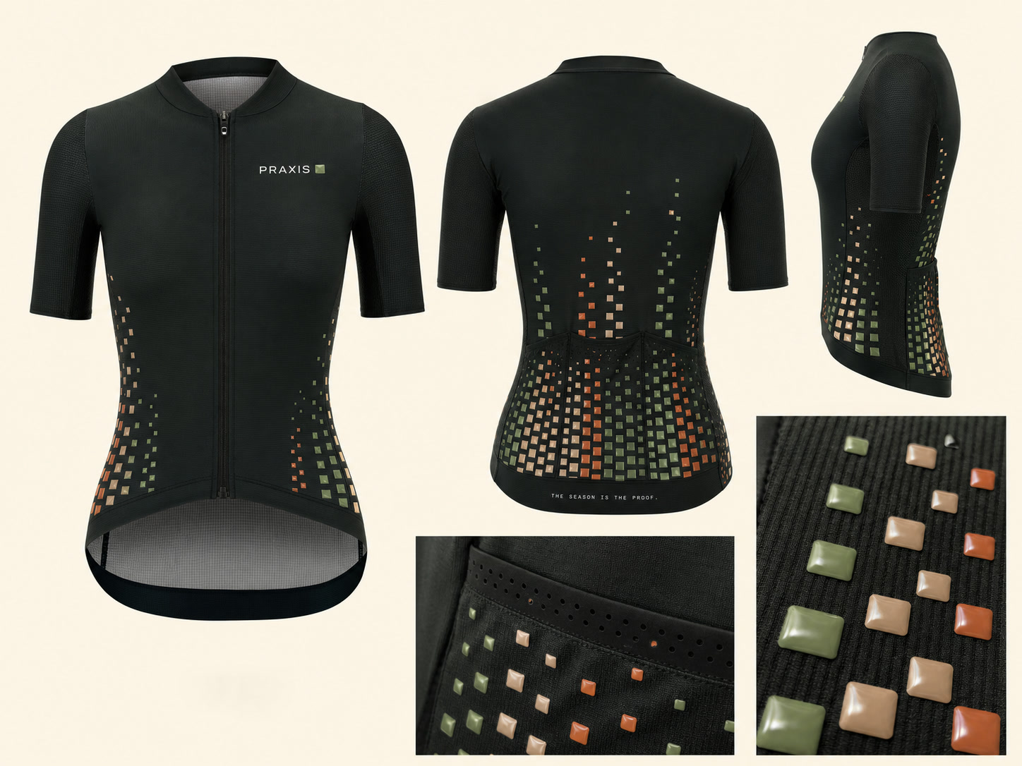 Black Signal Field jersey with square glass cells
